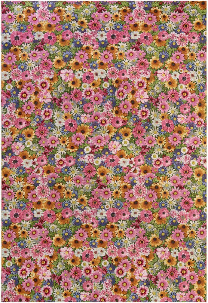 10' x 14' Easy-Clean Botanical Indoor / Outdoor Rug