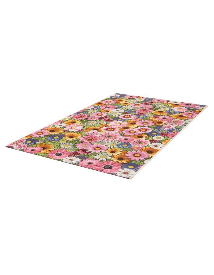 Detail image of 3' 3 x 5' 3  Washable Botanical Indoor / Outdoor Rug