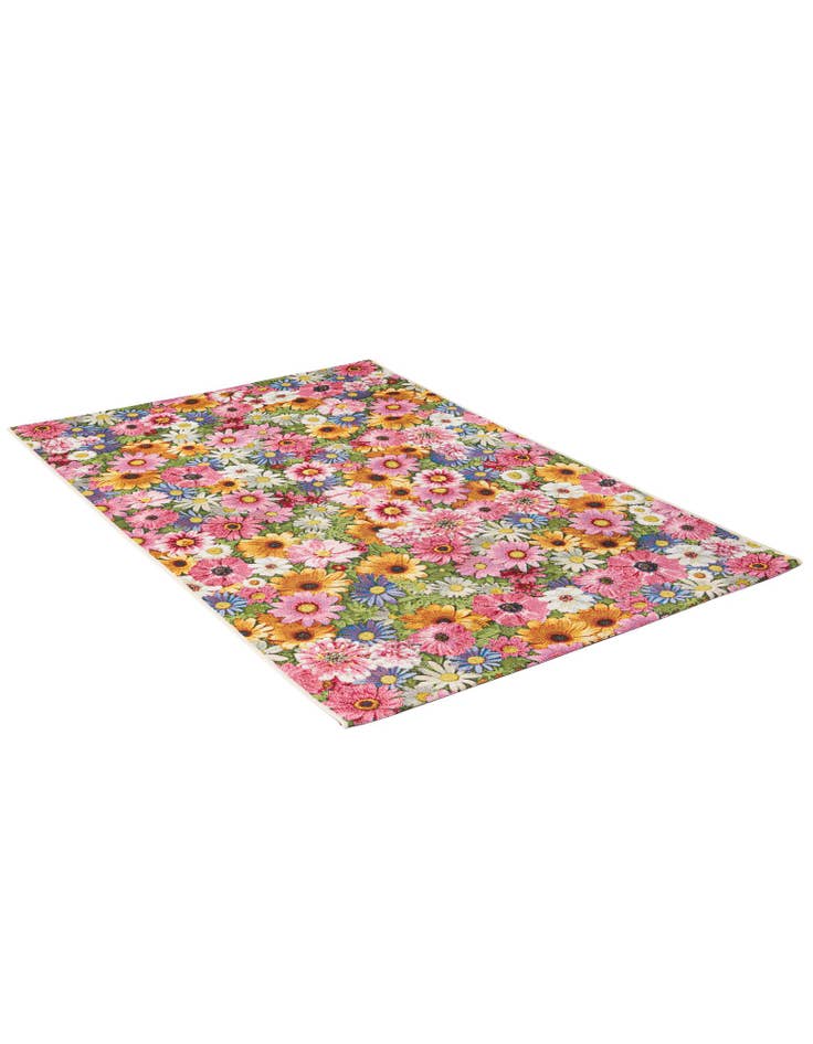 Detail image of 4' x 6' Easy-Clean Botanical Indoor / Outdoor Rug