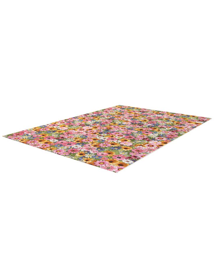 Detail image of 7' 10 x 11'  Washable Botanical Indoor / Outdoor Rug