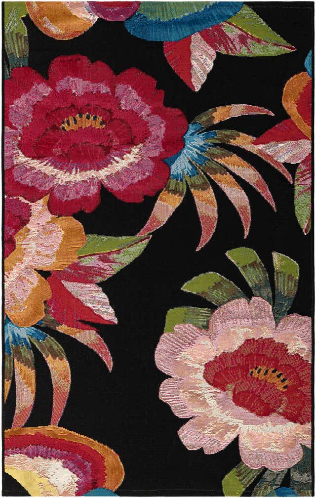 3' 3 x 5' 3 Easy-Clean Botanical Indoor / Outdoor Rug