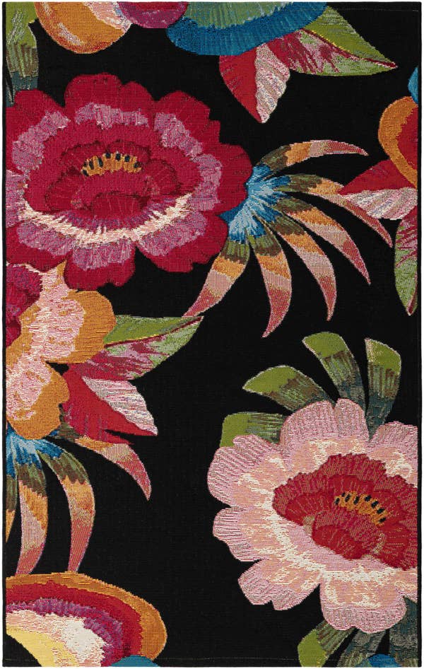 Detailfoto van 100cm x 160cm Makkelijk schoon te maken Botanical Binnen / buiten Vloerkleed