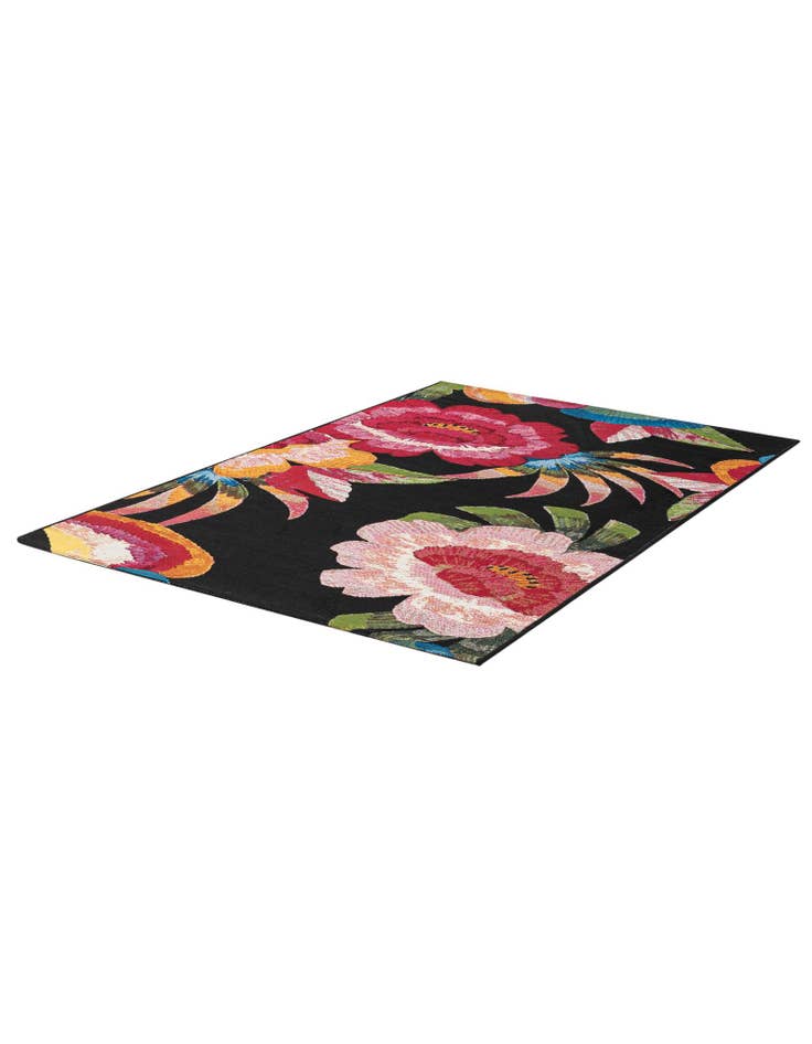 Detail image of 3' 3 x 5' 3  Washable Botanical Indoor / Outdoor Rug