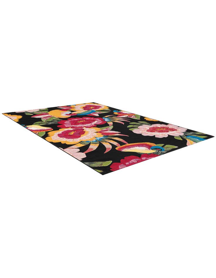 Detail image of 7' x 10'  Washable Botanical Indoor / Outdoor Rug