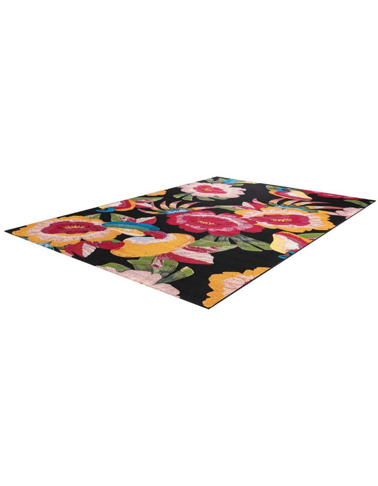 Detail image of 7' x 10'  Washable Botanical Indoor / Outdoor Rug