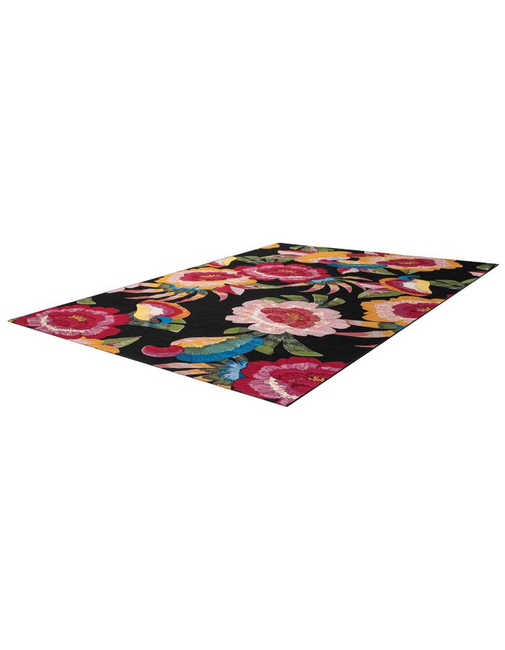 Detail image of 7' 10 x 11'  Washable Botanical Indoor / Outdoor Rug