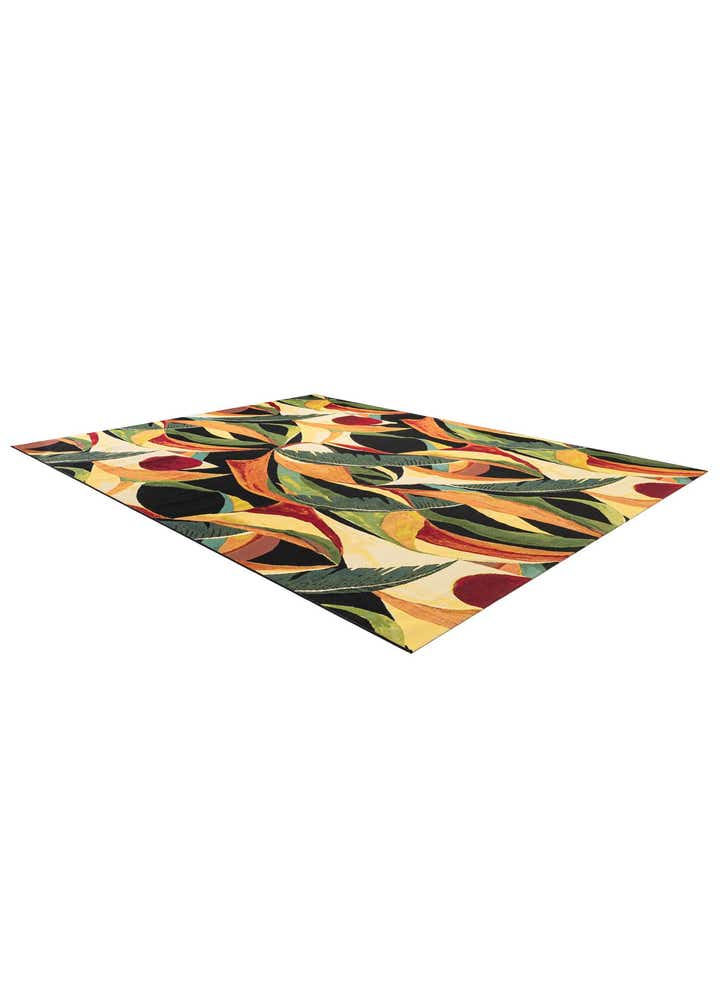 10' x 13' Easy-Clean Botanical Indoor / Outdoor Rug