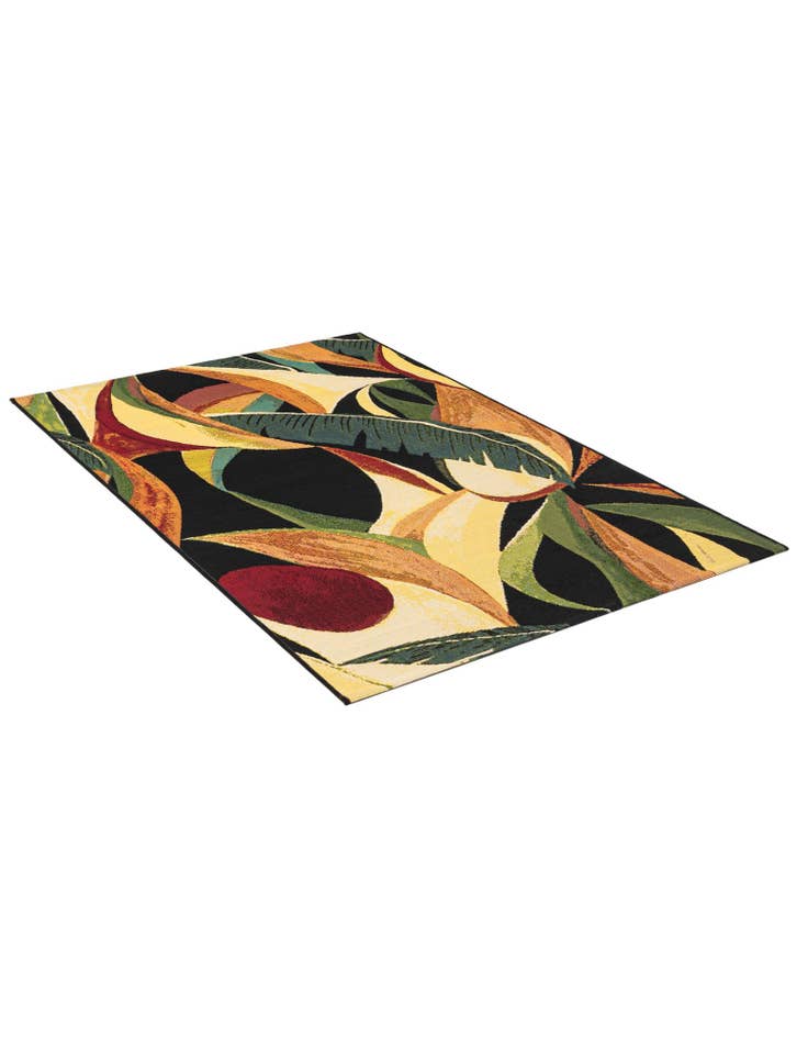 Detail image of 3' 3 x 5' 3 Easy-Clean Botanical Indoor / Outdoor Rug