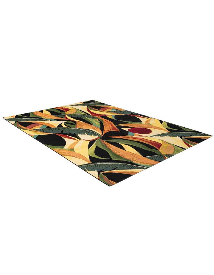Detail image of 7' x 10'  Washable Botanical Indoor / Outdoor Rug