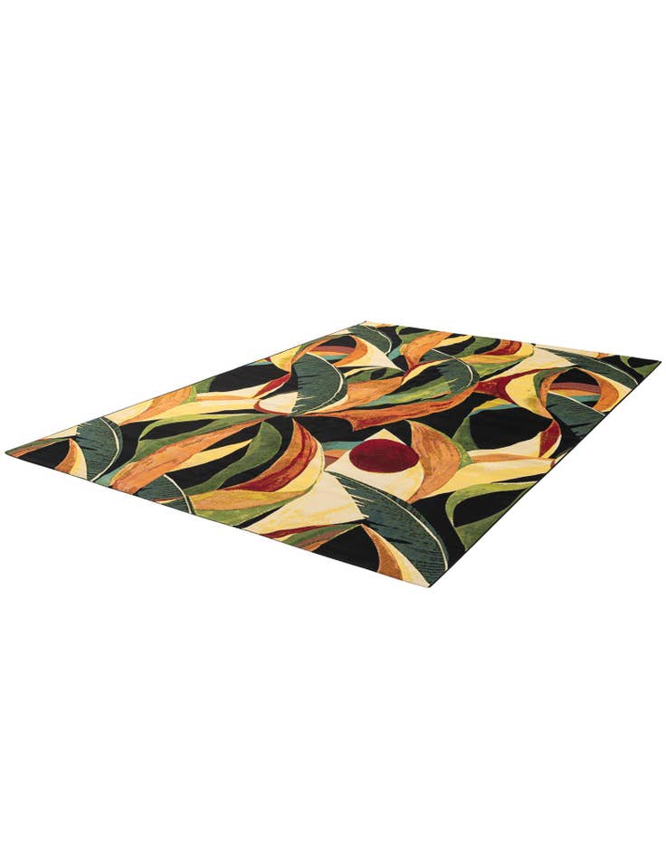 Detail image of 7' x 10'  Washable Botanical Indoor / Outdoor Rug