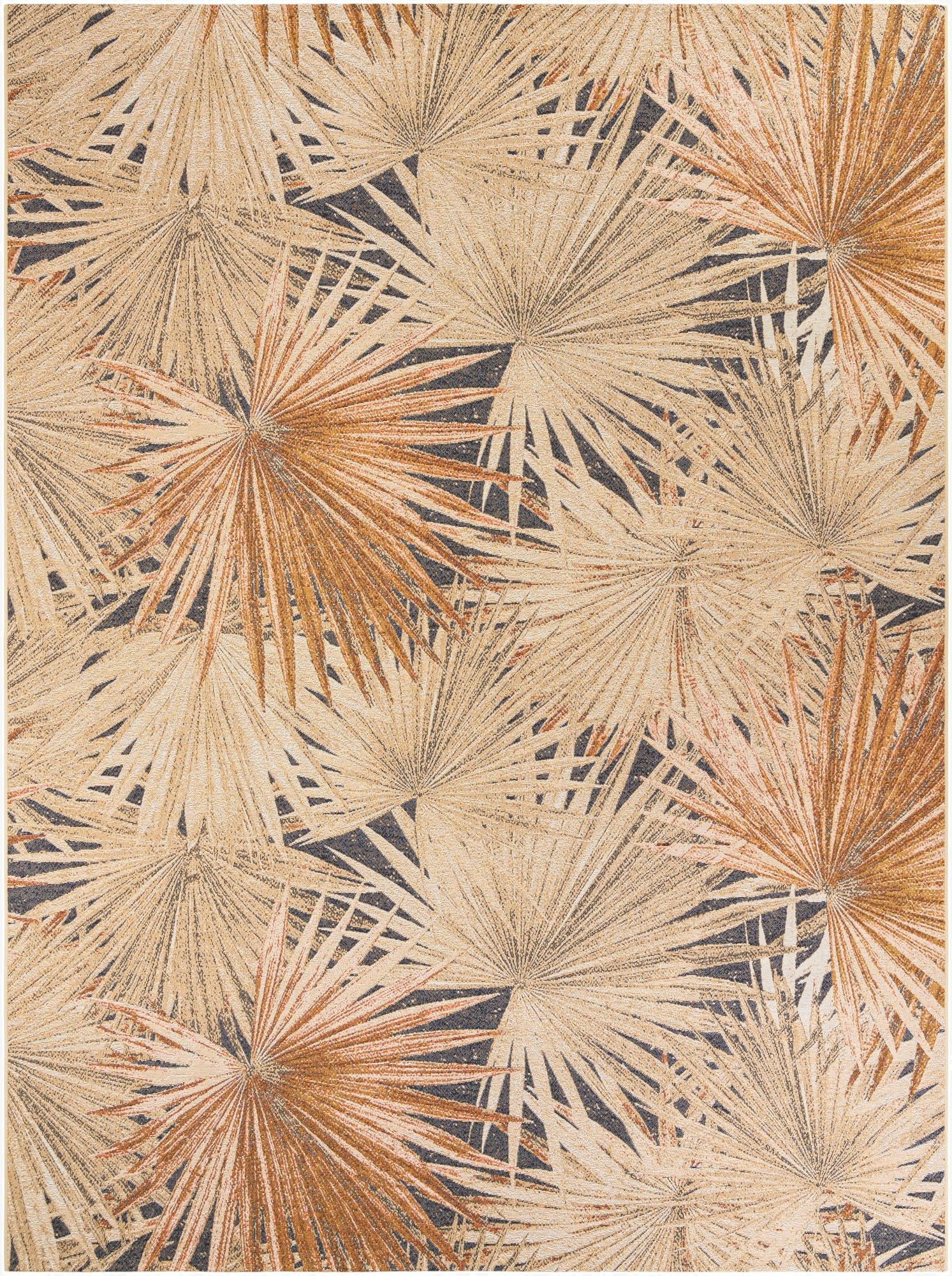 Primary image 9' x 12'  Washable Botanical Indoor / Outdoor Rug