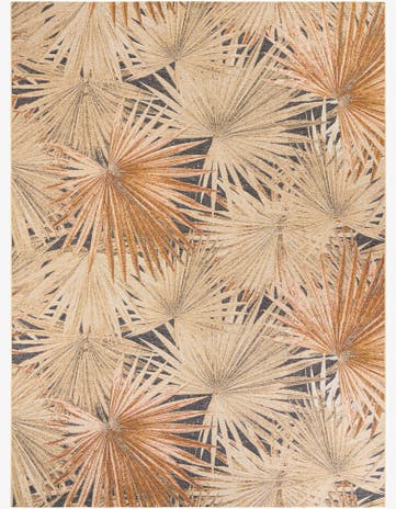 9' x 12' Easy-Clean Botanical Indoor / Outdoor Rug