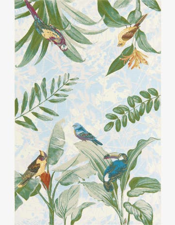 Easy-Clean Botanical Indoor / Outdoor Rug