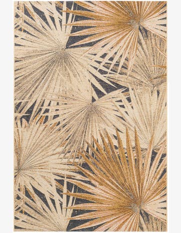 5' 2 x 7' 7 Easy-Clean Botanical Indoor / Outdoor Rug