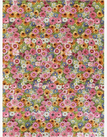 Easy-Clean Botanical Indoor / Outdoor Rug
