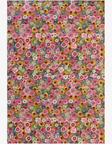 10' x 14' Easy-Clean Botanical Indoor / Outdoor Rug