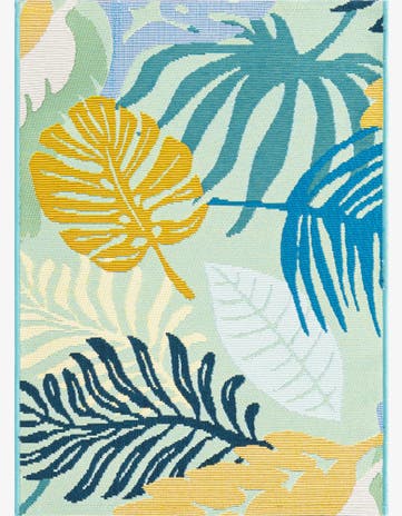 2' x 3' Easy-Clean Botanical Indoor / Outdoor Rug