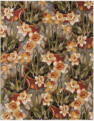 Easy-Clean Botanical Indoor / Outdoor Rug