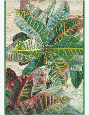 2' x 3' Easy-Clean Botanical Indoor / Outdoor Rug