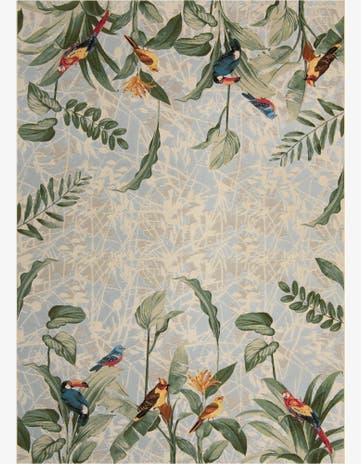 10' x 14' 2 Easy-Clean Botanical Indoor / Outdoor Rug