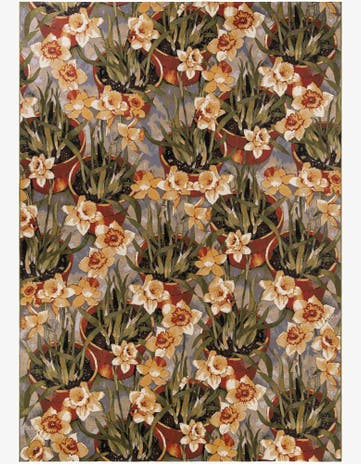 10' x 14' 2 Easy-Clean Botanical Indoor / Outdoor Rug