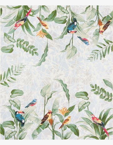 Easy-Clean Botanical Indoor / Outdoor Rug