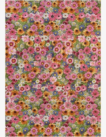 Easy-Clean Botanical Indoor / Outdoor Rug