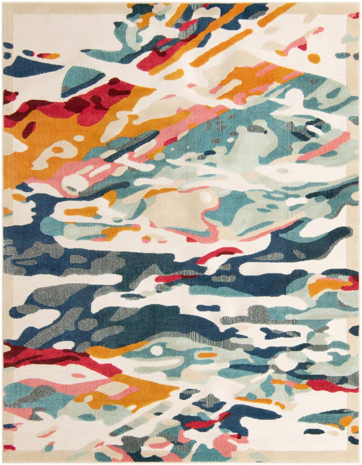 Detail image of 7' 10 x 10' Easy-Clean Casablanca Indoor / Outdoor Rug