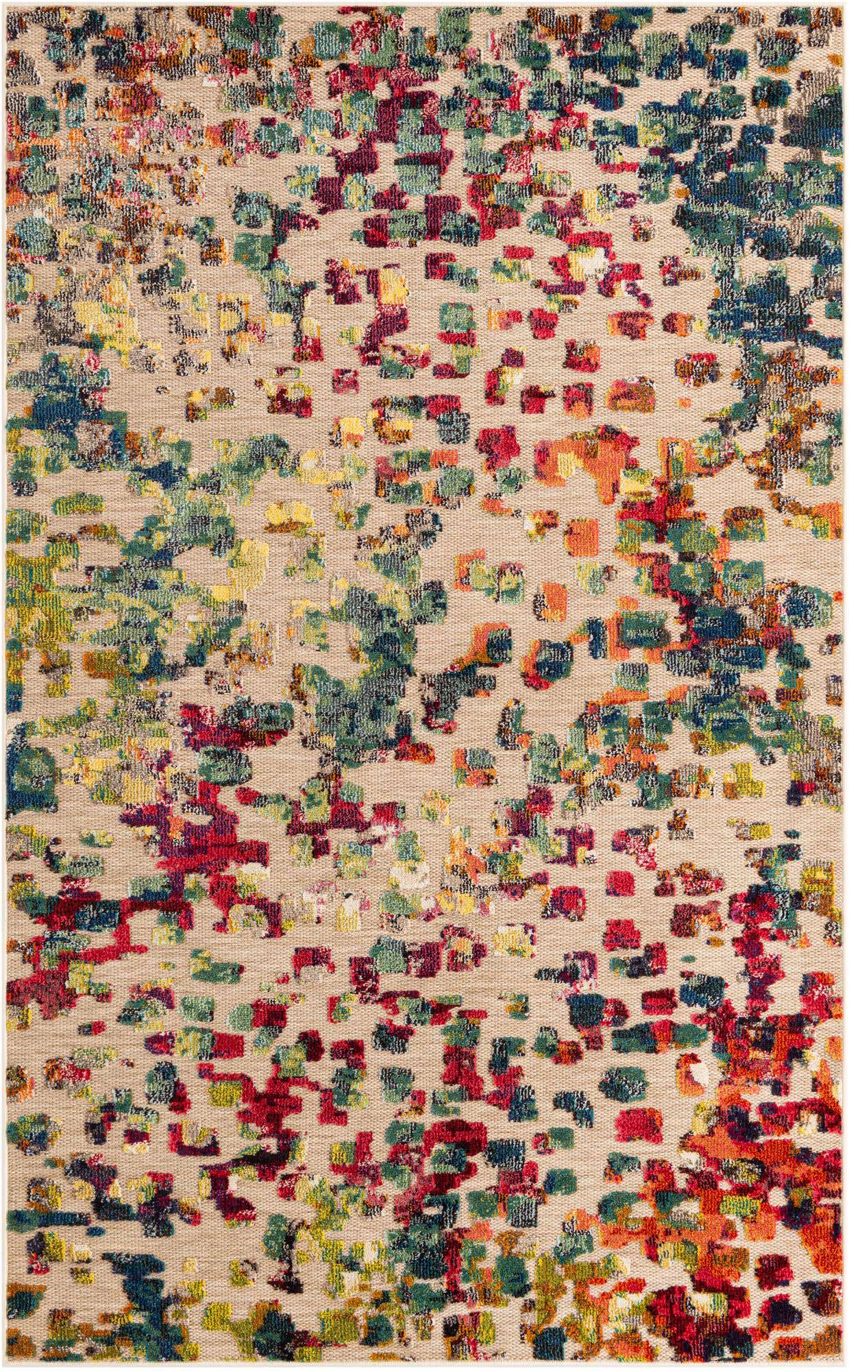 5' 3 x 8' Easy-Clean Casablanca Indoor / Outdoor Rug