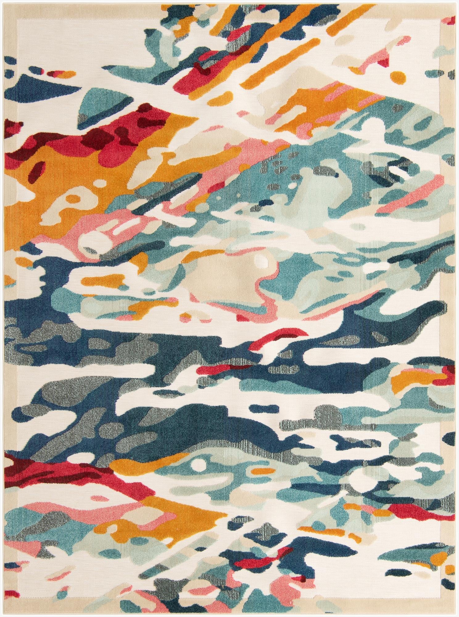 7' 10 x 10'  Washable Casablanca Indoor / Outdoor Rug