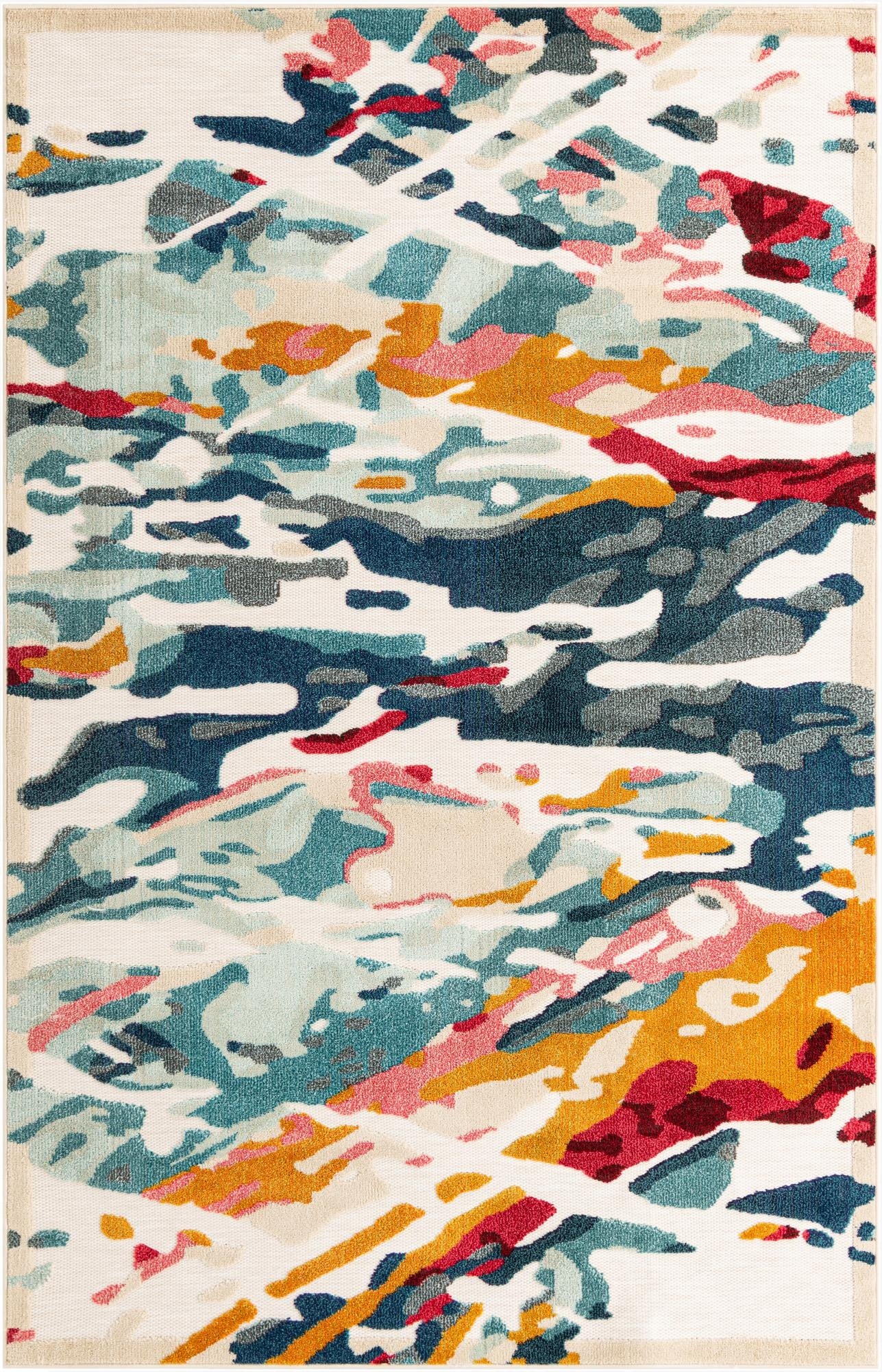 6' x 9'  Washable Casablanca Indoor / Outdoor Rug