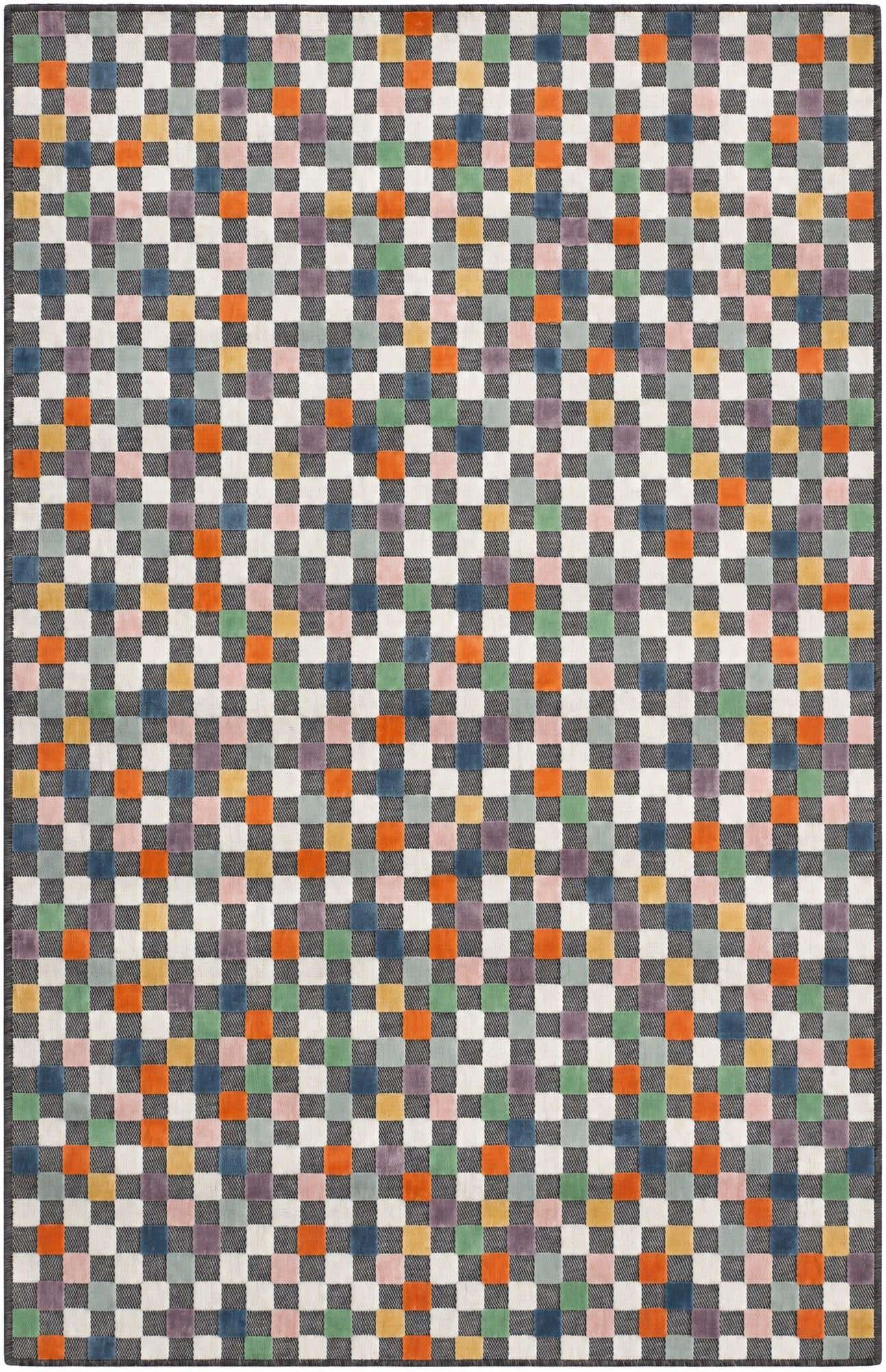 160cm x 245cm Fácil de limpiar Checkered Alfombra Comprar todos los estilos