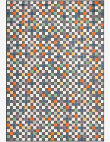 195cm x 275cm Fácil de limpiar Checkered Alfombra Comprar todos los estilos