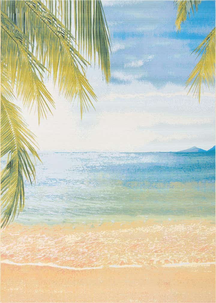 10' x 12' Easy-Clean Coastal Indoor / Outdoor Rug