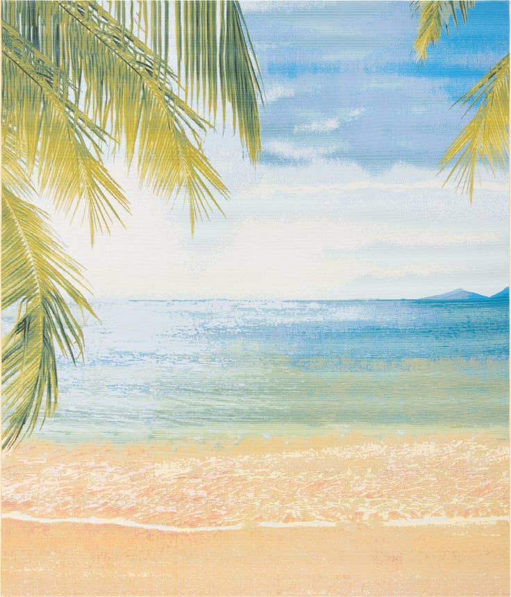 Detail image of 10' x 12' Easy-Clean Coastal Indoor / Outdoor Rug