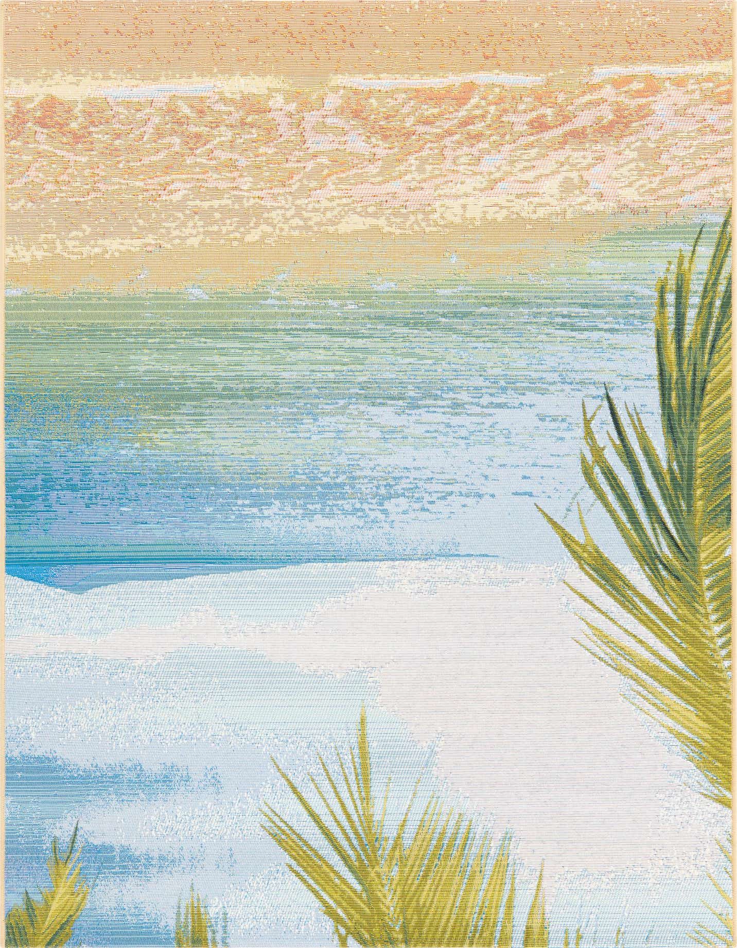 4' x 6' Easy-Clean Coastal Indoor / Outdoor Rug