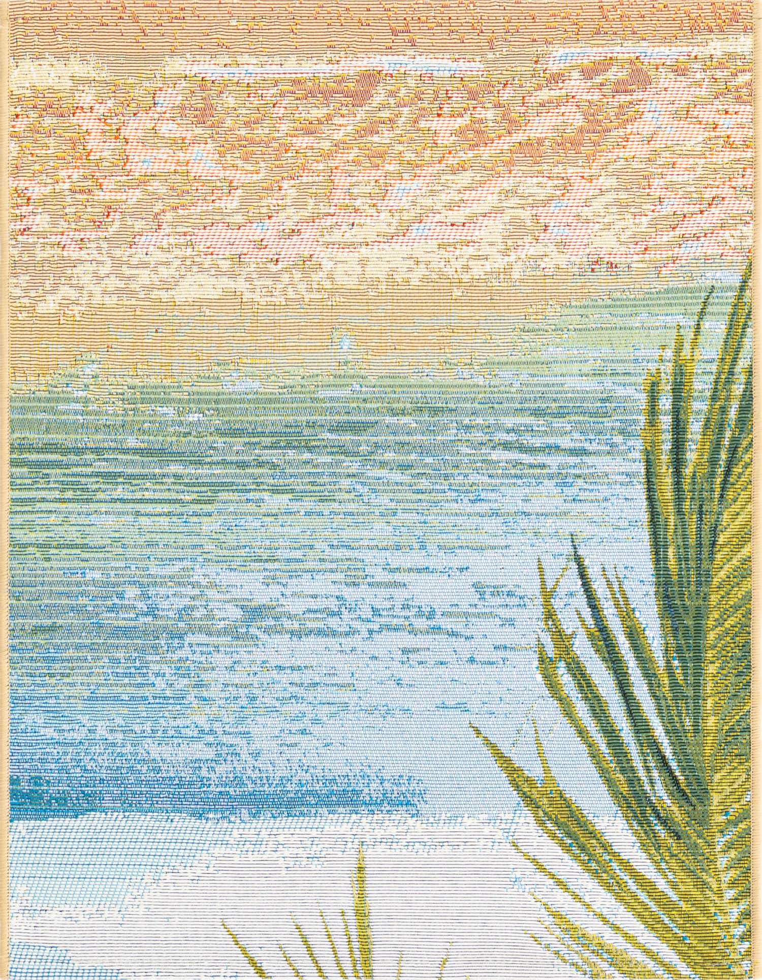 2' x 3' Easy-Clean Coastal Indoor / Outdoor Rug