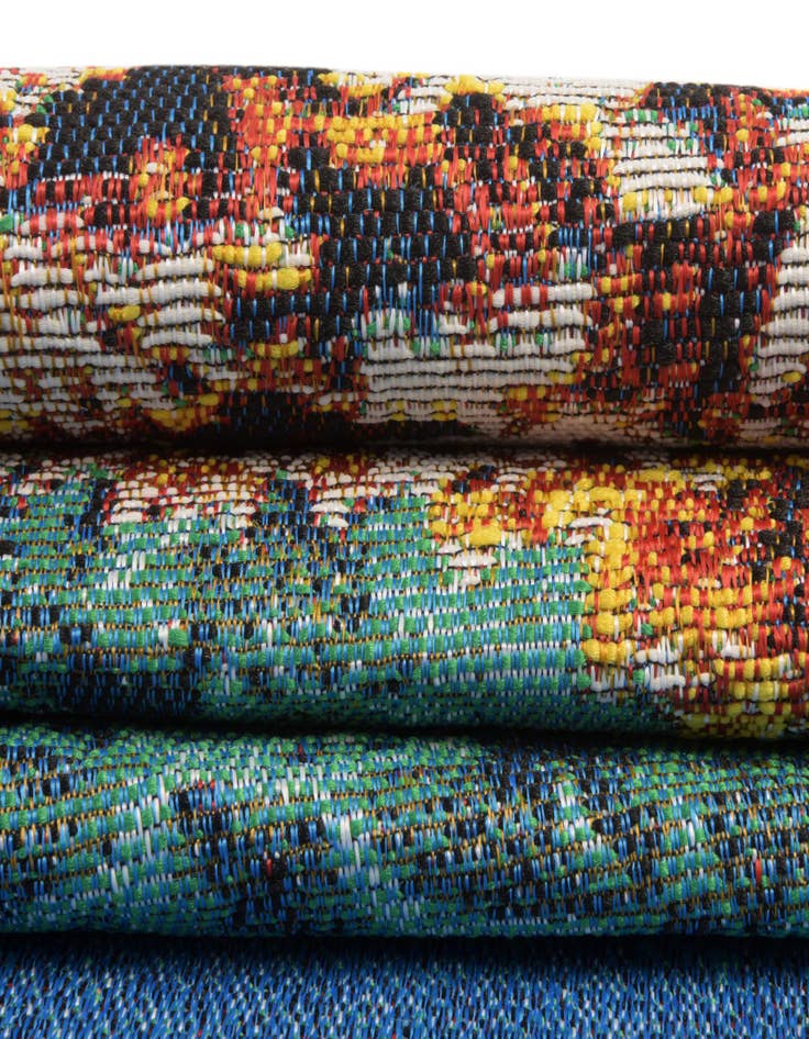 Detail image of 4' x 6'  Washable Coastal Indoor / Outdoor Rug