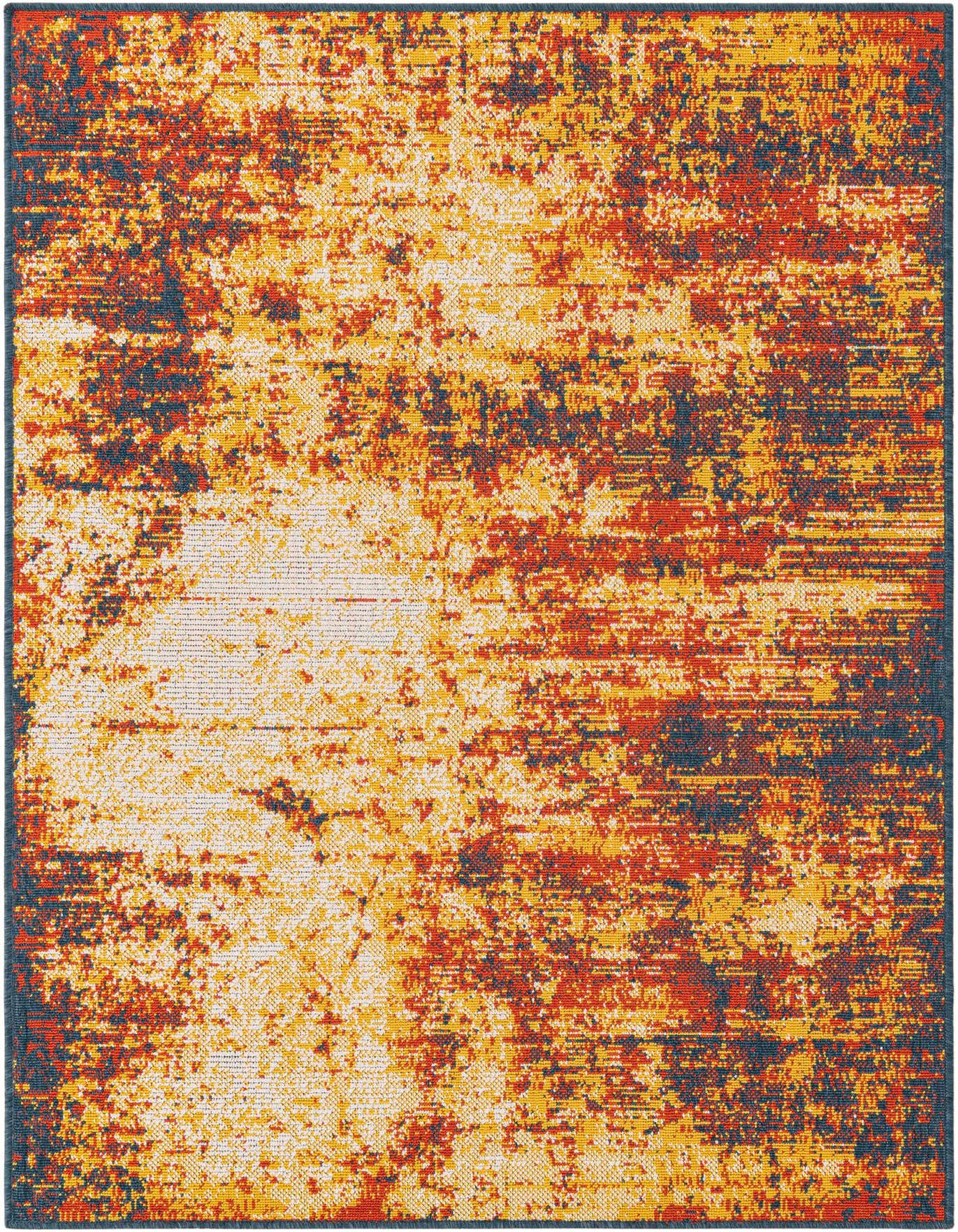 4' x 6' Easy-Clean Coastal Indoor / Outdoor Rug