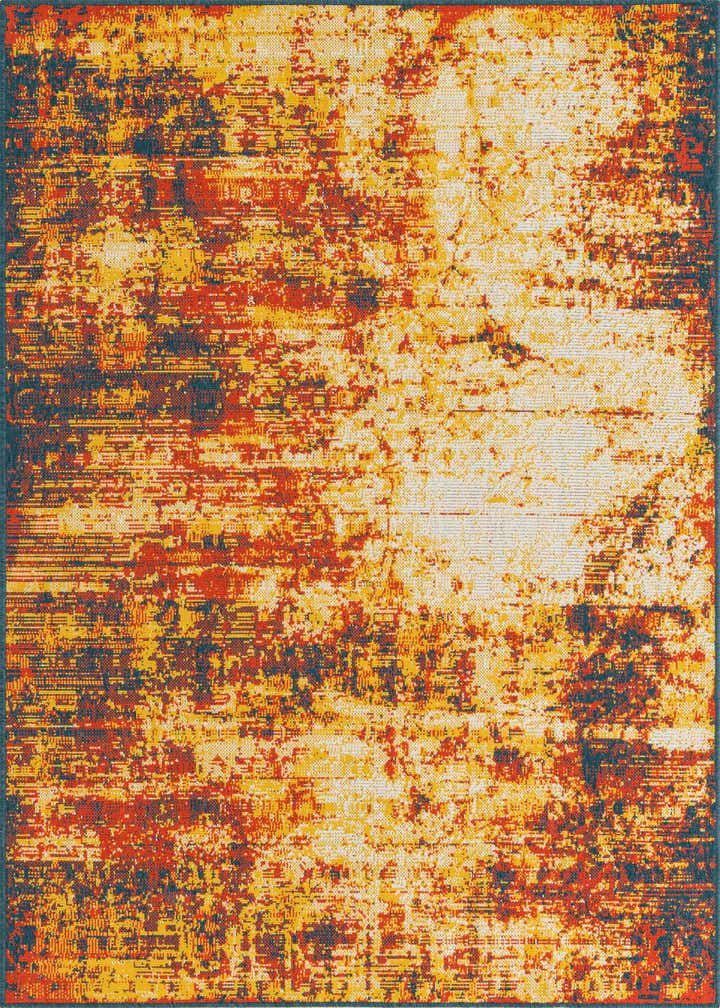 5' 3 x 8' Easy-Clean Coastal Indoor / Outdoor Rug