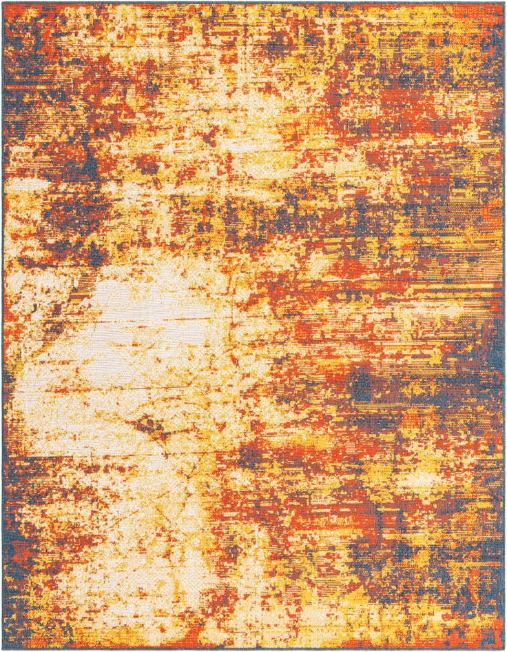 Detail image of 7' 10 x 10' Easy-Clean Coastal Indoor / Outdoor Rug