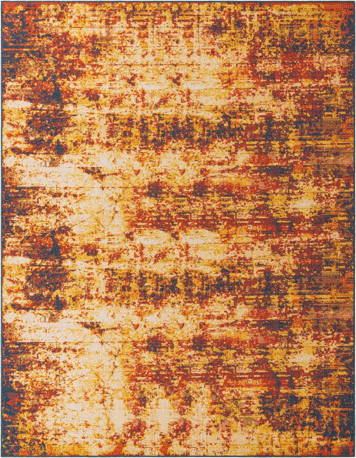 Detail image of 9' x 12' Easy-Clean Coastal Indoor / Outdoor Rug