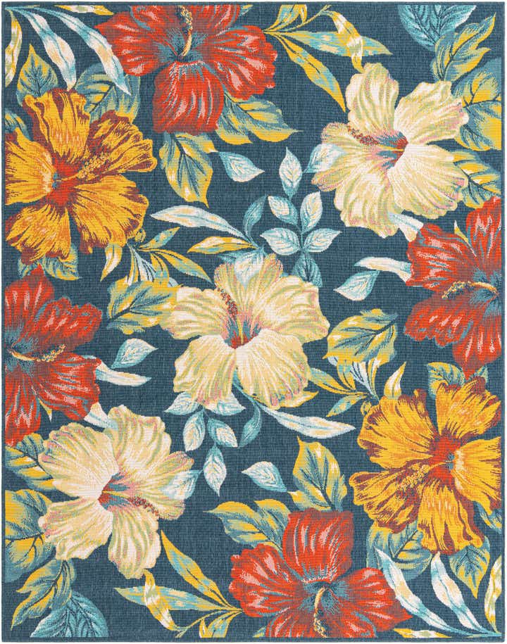 7' 10 x 10' Easy-Clean Coastal Indoor / Outdoor Rug