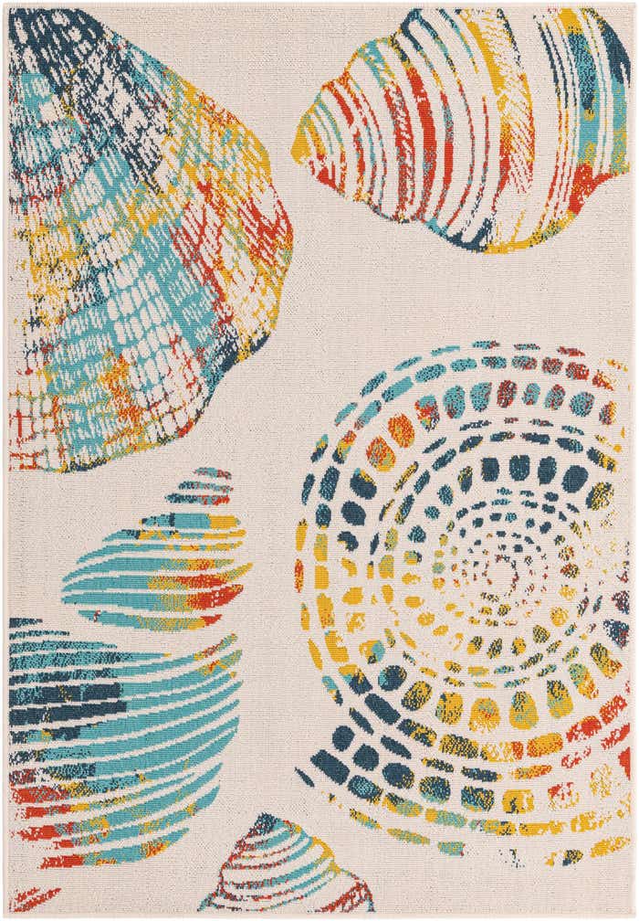4' x 6' Easy-Clean Coastal Indoor / Outdoor Rug
