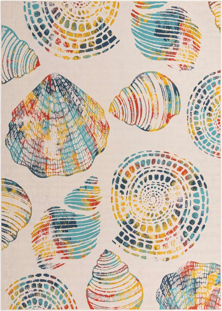 9' x 12' Easy-Clean Coastal Indoor / Outdoor Rug
