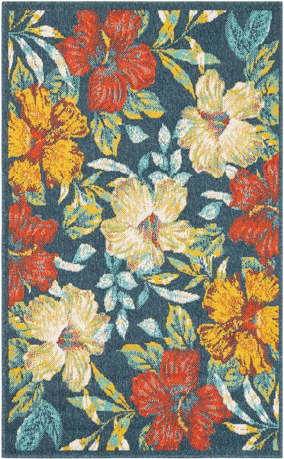 Detail image of 3' 3 x 5' 3 Easy-Clean Coastal Indoor / Outdoor Rug