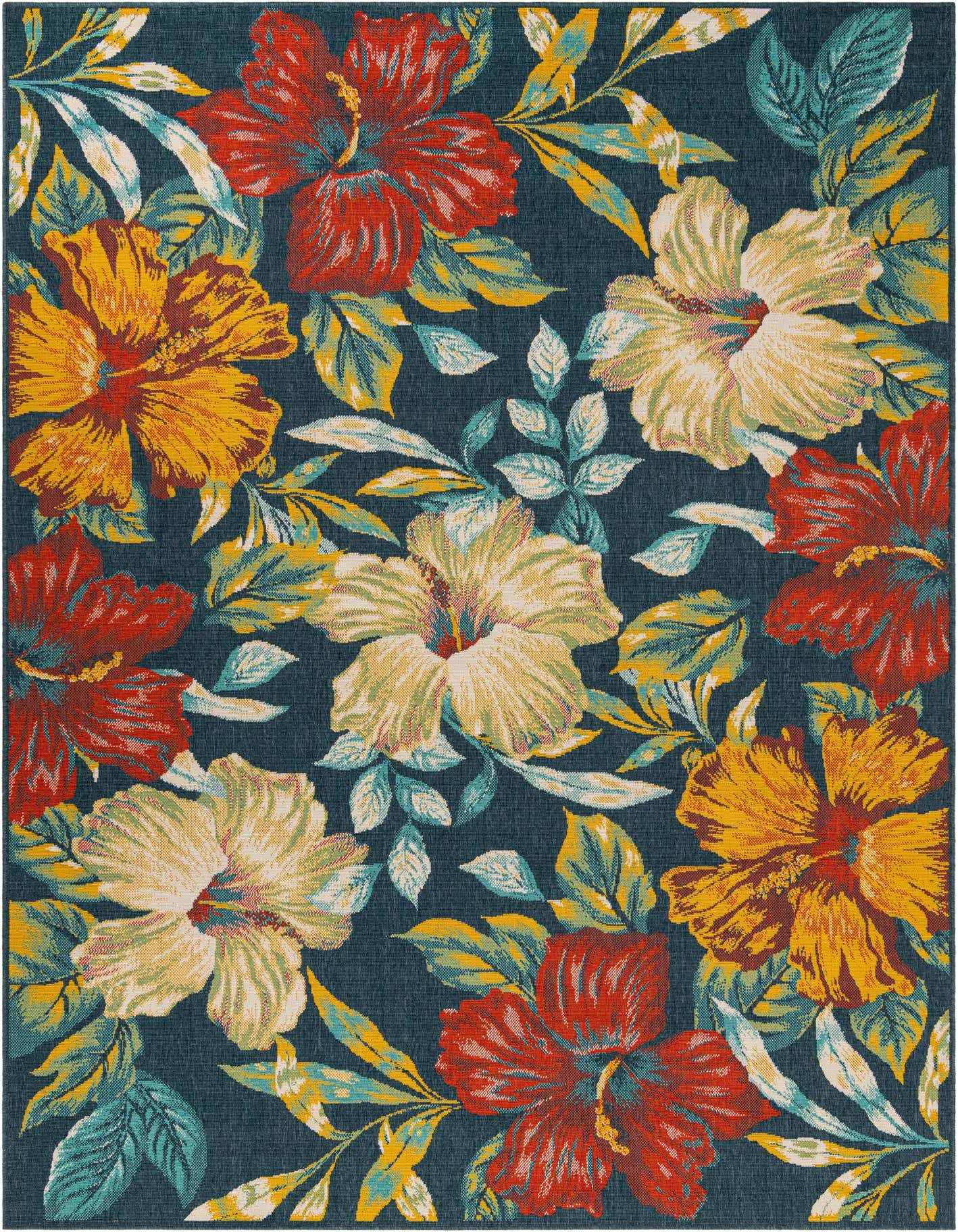 7' 10 x 11' Easy-Clean Coastal Indoor / Outdoor Rug