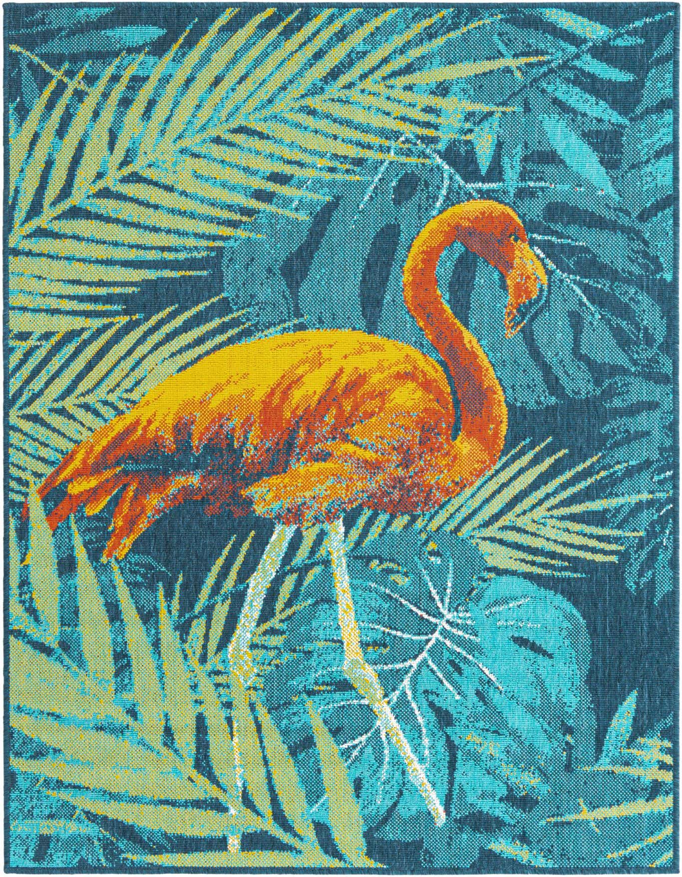 4' x 6' Easy-Clean Coastal Indoor / Outdoor Rug