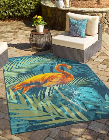 215cm x 305cm Easy-Clean Coastal Indoor / Outdoor Rug
