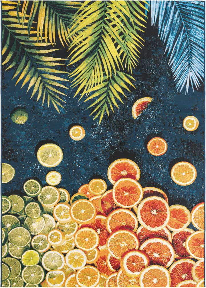 6' x 9' Easy-Clean Coastal Indoor / Outdoor Rug
